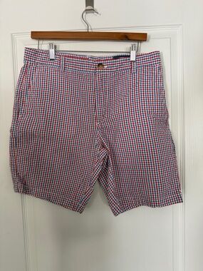 Vineyard Vines Red, White & Blue Gingham Shorts